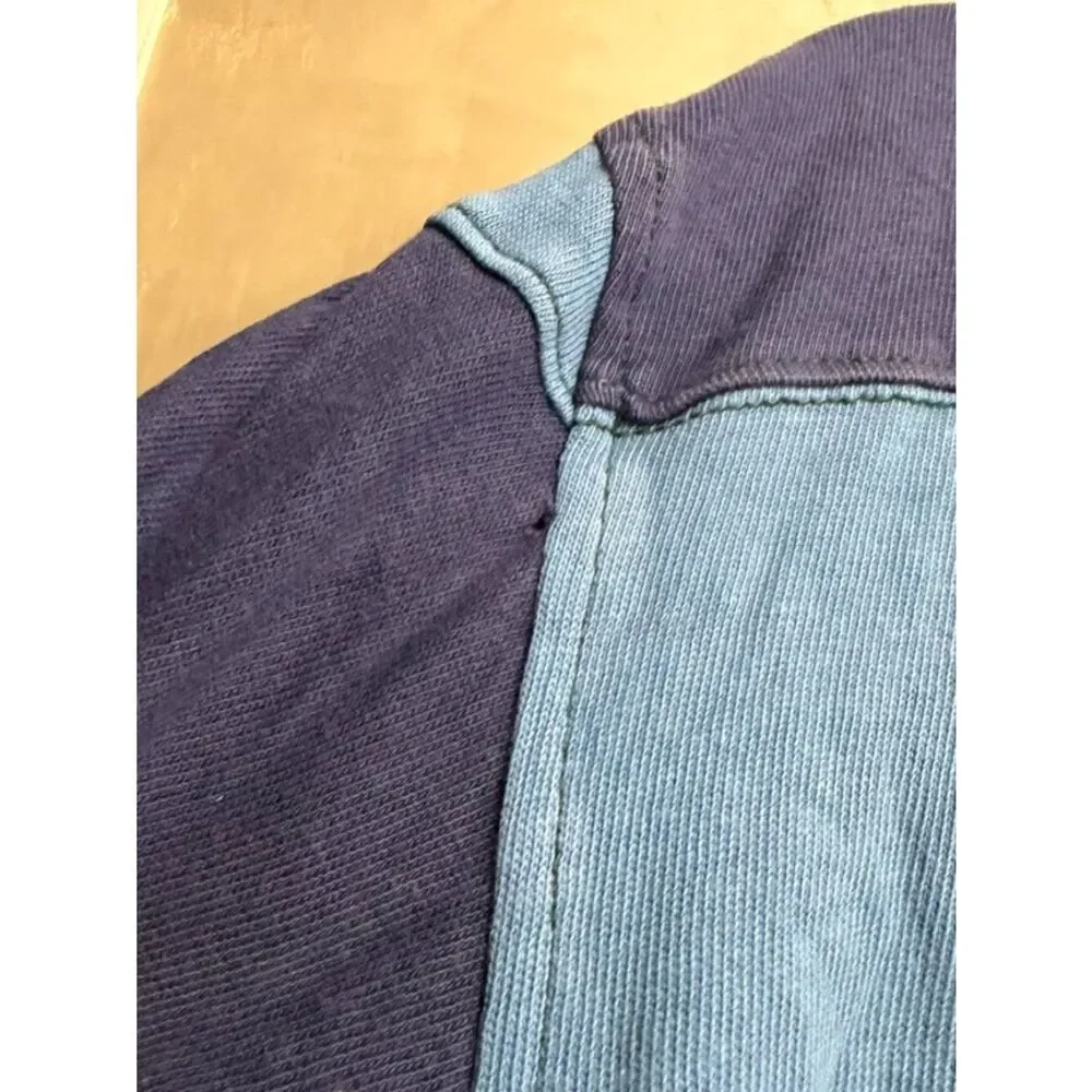 Free People Remi Rugby Mini Dress Blue